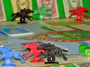 Horse race board game