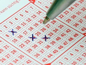 X marking Lotto Card